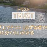 【アメリカでドローン その3】TRUSTテスト