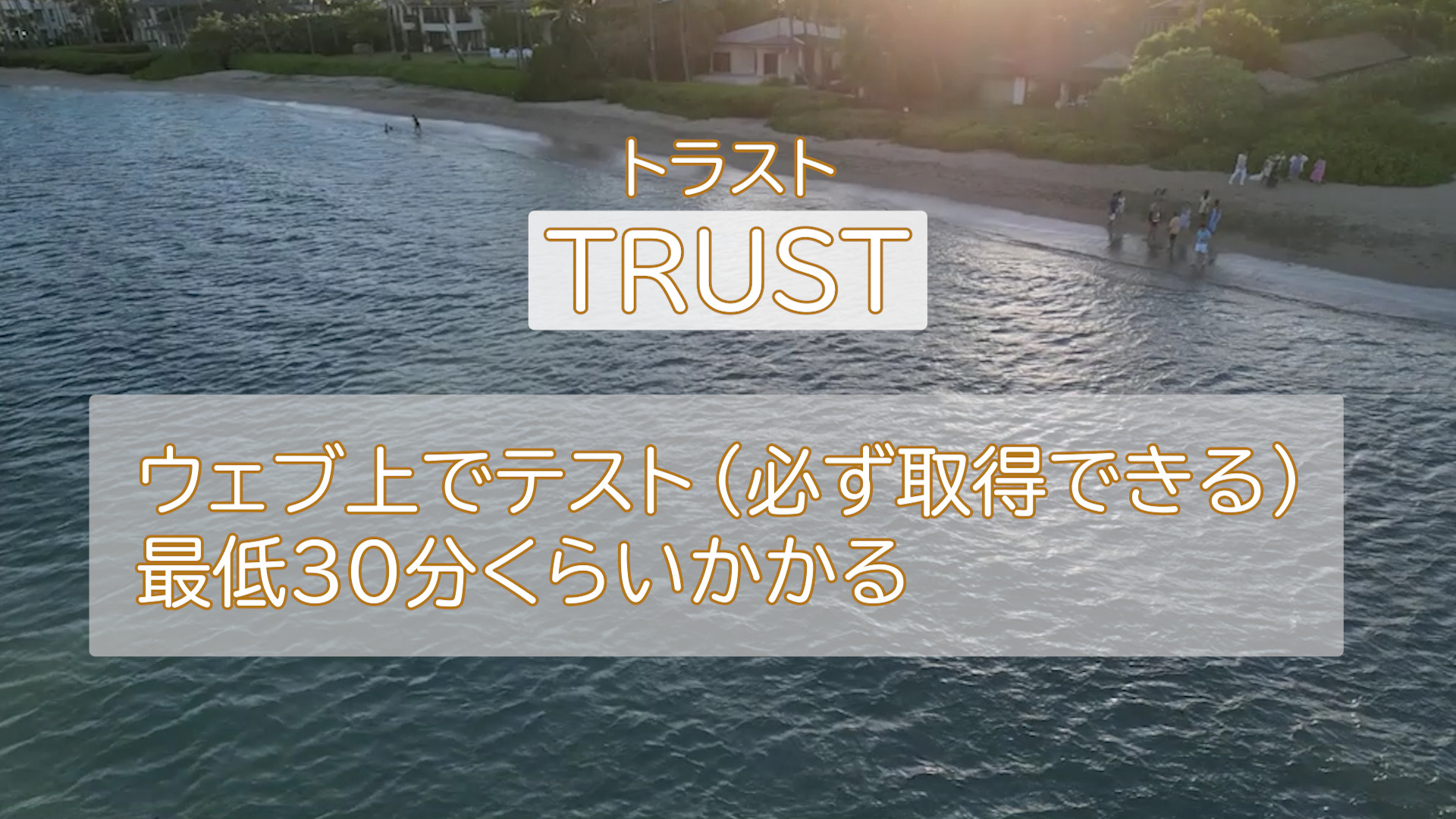 【アメリカでドローン その3】TRUSTテスト